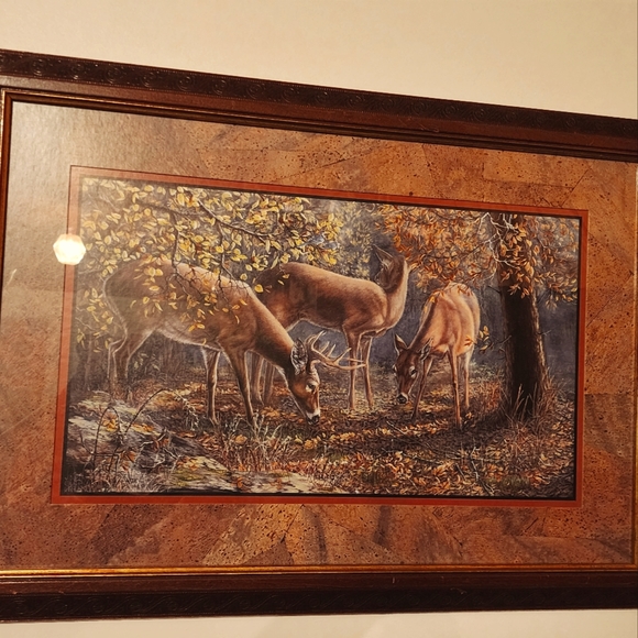 Home Interiors Accents Vintage Beautiful Deer Picture Poshmark